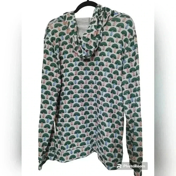 L.A. SOUL ATTIC SALT GREEN MUSHROOM GRAY HOODIE  SIZE 2XL - Picture 2 of 4